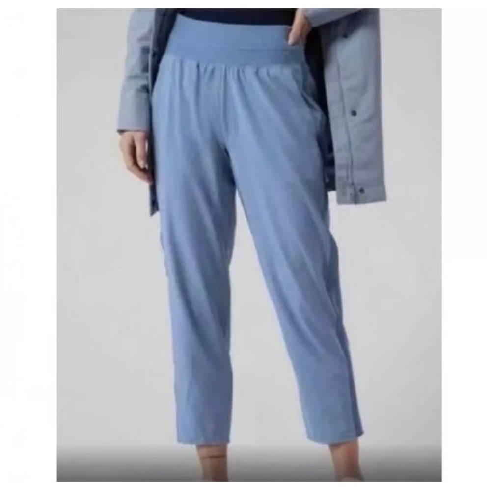 Athleta Brooklyn Chrome Blue Mid Rise Ankle Pants
